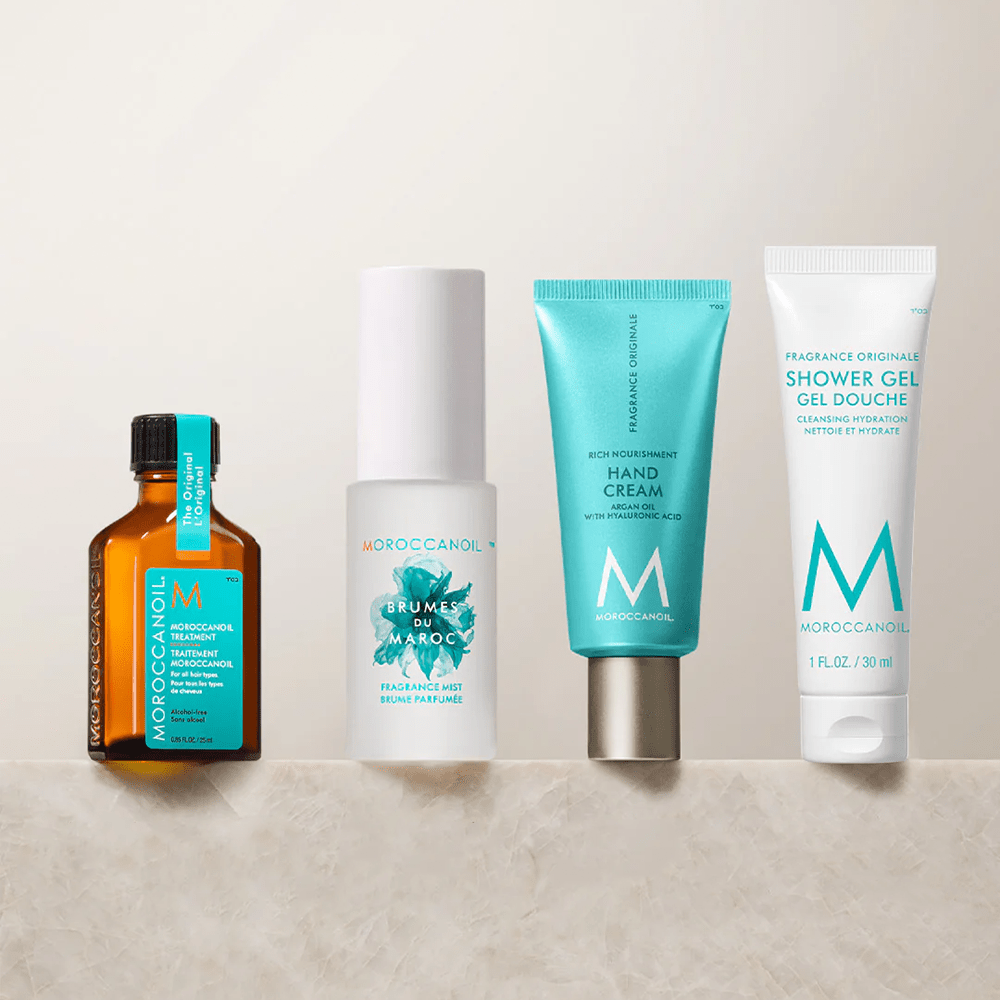 Комплект за тяло в размер за пътуване с подарък чанта - Moroccanoil